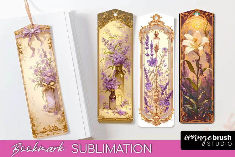 Vintage Scrapbook Bookmark Sublimation - Ephemera Bookmarks