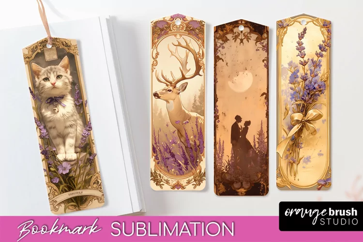 Vintage Scrapbook Bookmark Sublimation - Ephemera Bookmarks