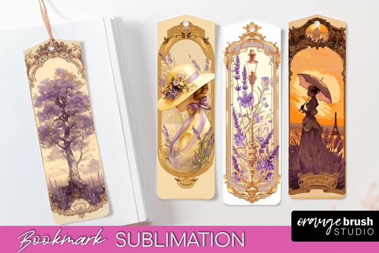 Vintage Scrapbook Bookmark Sublimation - Ephemera Bookmarks
