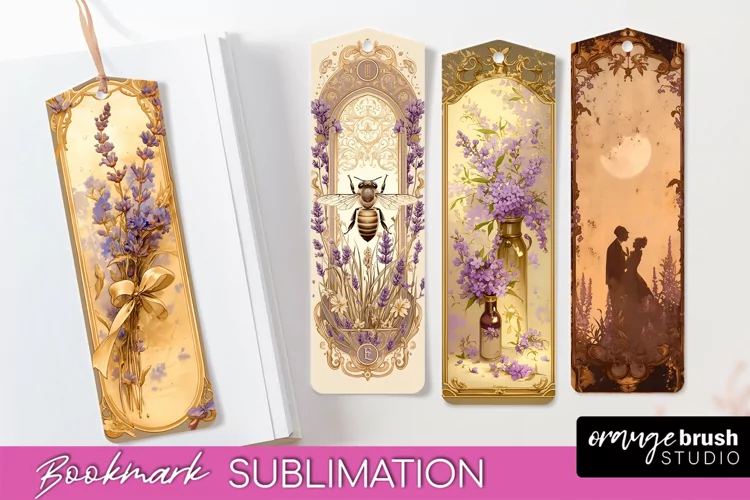 Vintage Scrapbook Bookmark Sublimation - Ephemera Bookmarks