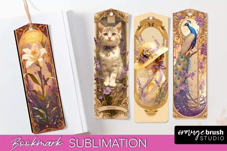 Vintage Scrapbook Bookmark Sublimation - Ephemera Bookmarks