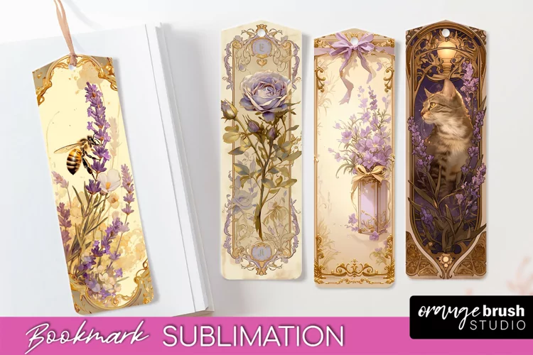 Vintage Scrapbook Bookmark Sublimation - Ephemera Bookmarks