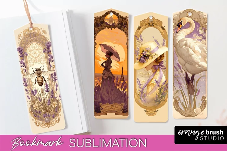 Vintage Scrapbook Bookmark Sublimation - Ephemera Bookmarks