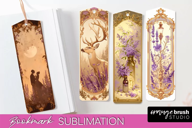 Vintage Scrapbook Bookmark Sublimation - Ephemera Bookmarks