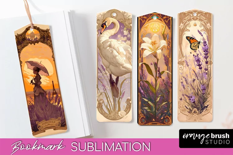 Vintage Scrapbook Bookmark Sublimation - Ephemera Bookmarks