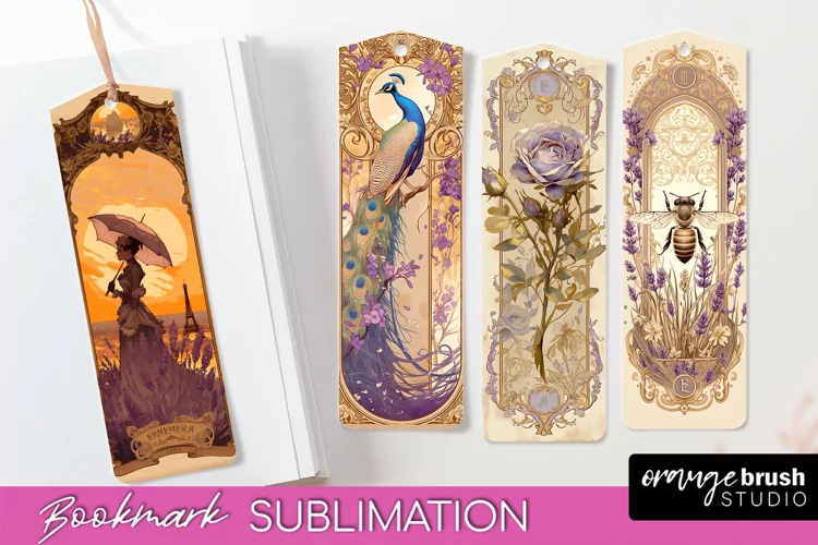 Vintage Scrapbook Bookmark Sublimation - Ephemera Bookmarks