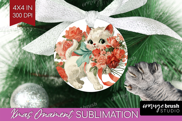 Vintage Valentines Day Ornament PNG - Retro Animal PNG