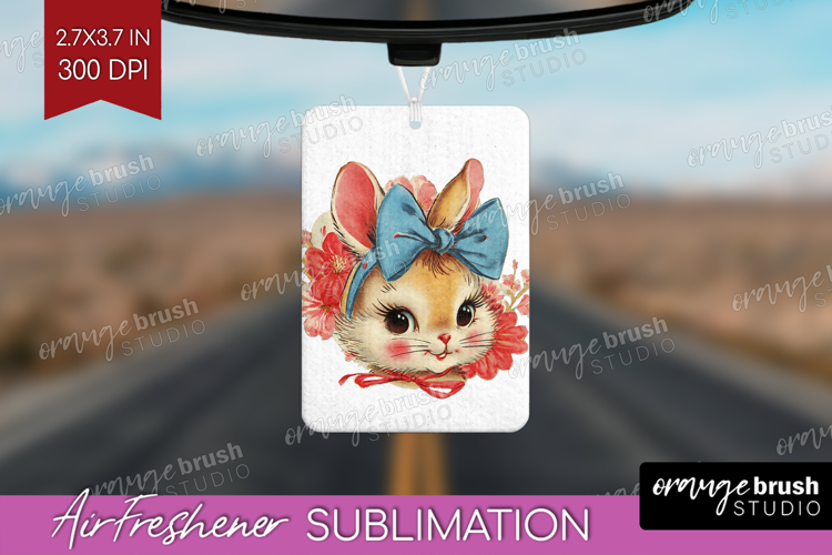 Vintage Valentines Day Air Freshener PNG - Retro Animal PNG