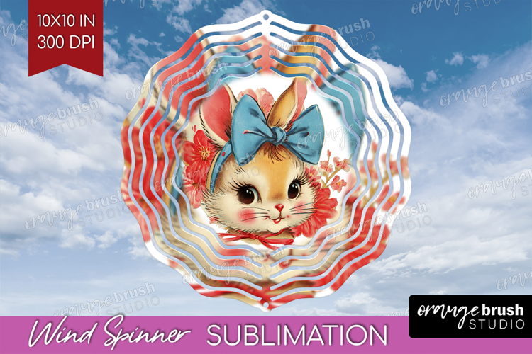 Vintage Valentines Day Wind Spinner Sublimation PNG - Retro