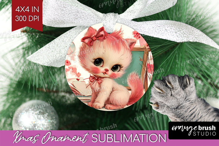 Vintage Valentines Day Ornament PNG - Retro Animal PNG