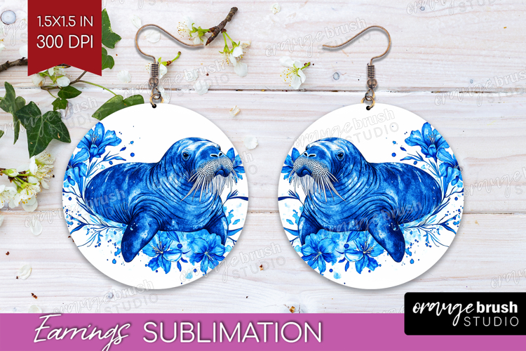 Blue Flowers Clipart Image 8