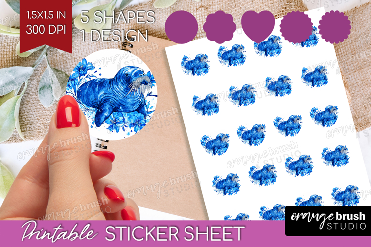 Blue Flowers Clipart Image 24
