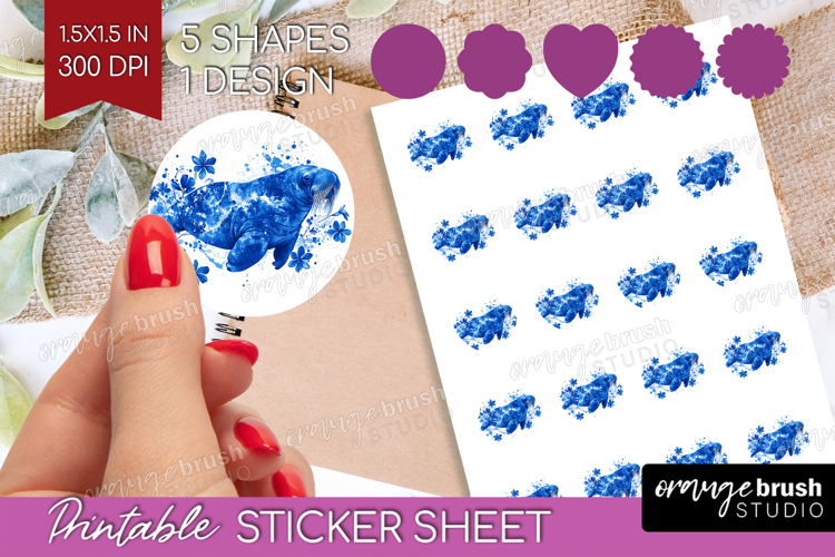 Blue Flowers Clipart Image 23