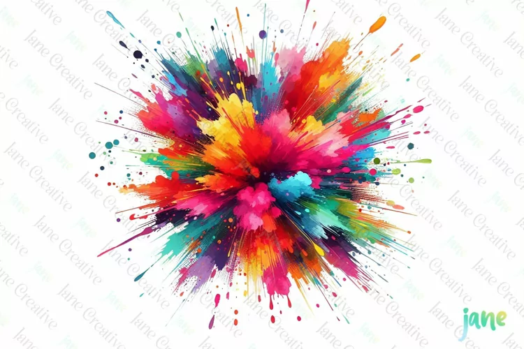Watercolor Color Splash Clipart