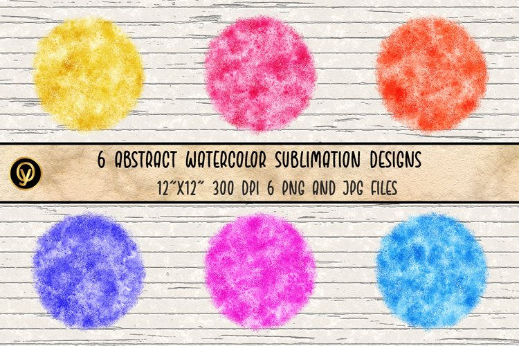 Abstract Watercolor Sublimation Designs.