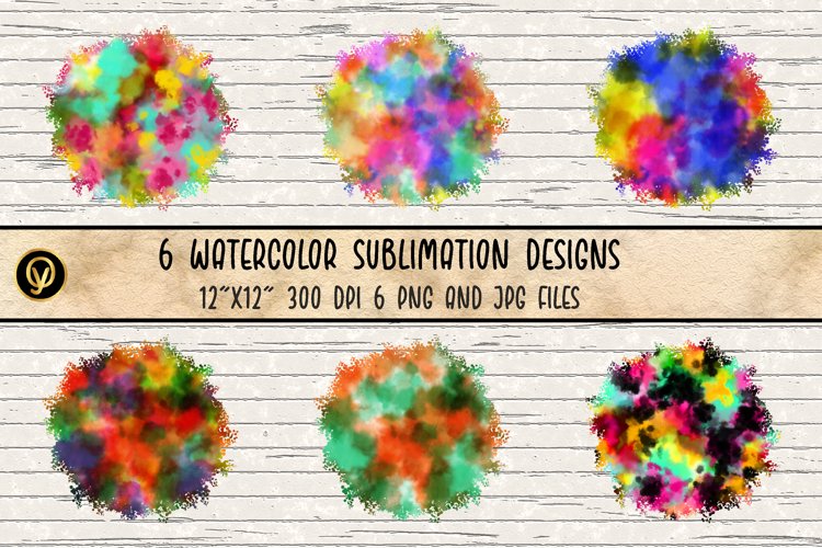 Watercolor Sublimation Designs.