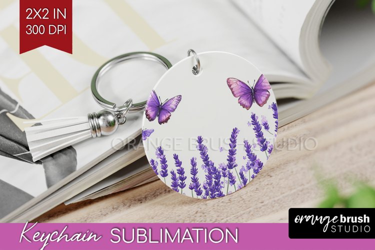 Wildflowers Keychain PNG - Watercolor Flowers Keychain