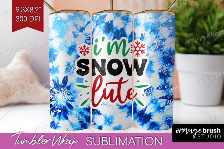 Funny Christmas Quote Tumbler Wrap - Tie Dye Tumbler PNG