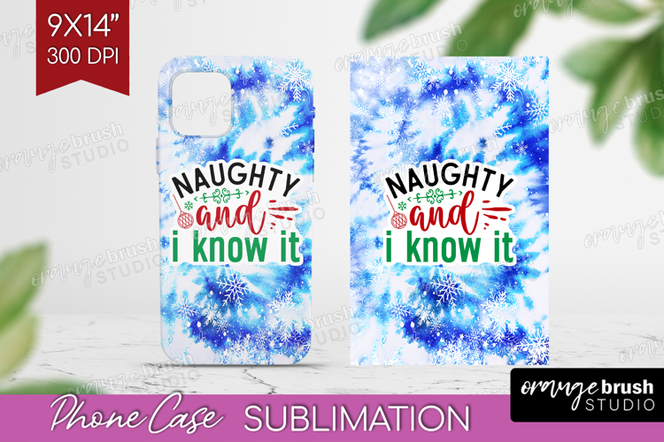 Funny Christmas Quote Phone Case PNG - Tie Dye Case PNG