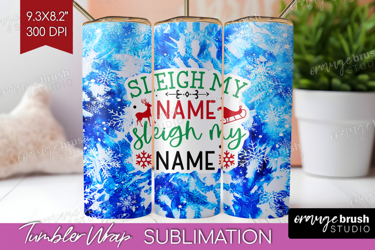 Funny Christmas Quote Tumbler Wrap - Tie Dye Tumbler PNG