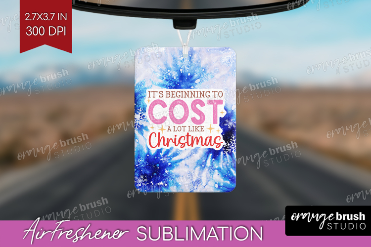 Funny Christmas Quote Air Freshener PNG - Tie Dye PNG
