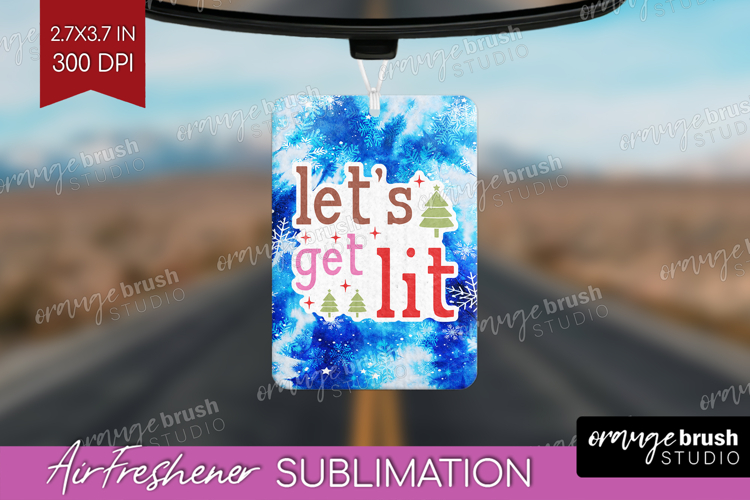 Funny Christmas Quote Air Freshener PNG - Tie Dye PNG
