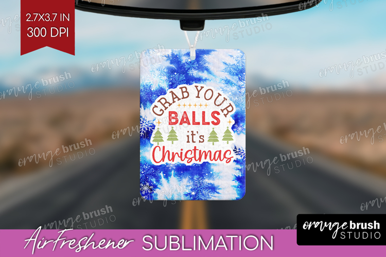 Funny Christmas Quote Air Freshener PNG - Tie Dye PNG
