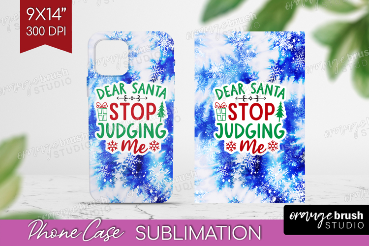 Funny Christmas Quote Phone Case PNG - Tie Dye Case PNG