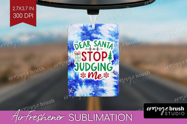 Funny Christmas Quote Air Freshener PNG - Tie Dye PNG