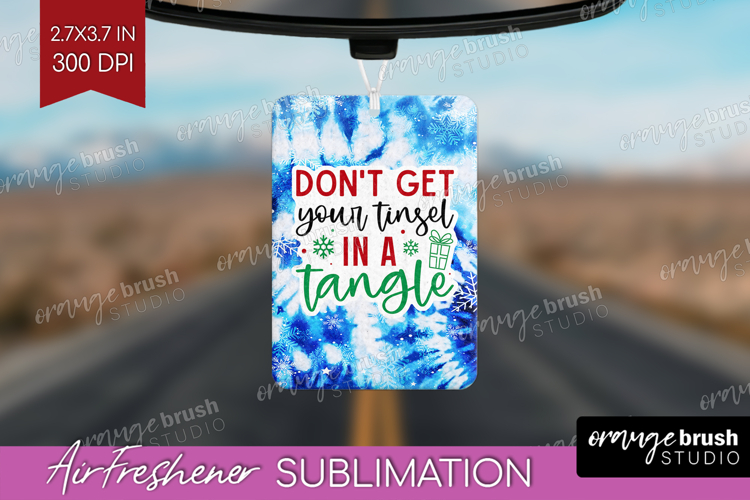 Funny Christmas Quote Air Freshener PNG - Tie Dye PNG