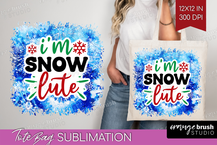 Funny Christmas Quote Tote Bag - Tie Dye Tote Bag PNG