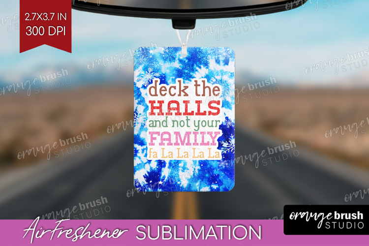 Funny Christmas Quote Air Freshener PNG - Tie Dye PNG