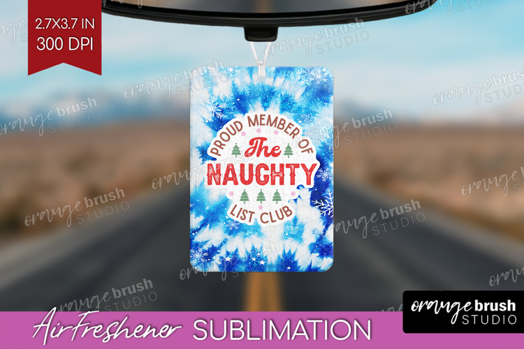 Funny Christmas Quote Air Freshener PNG - Tie Dye PNG