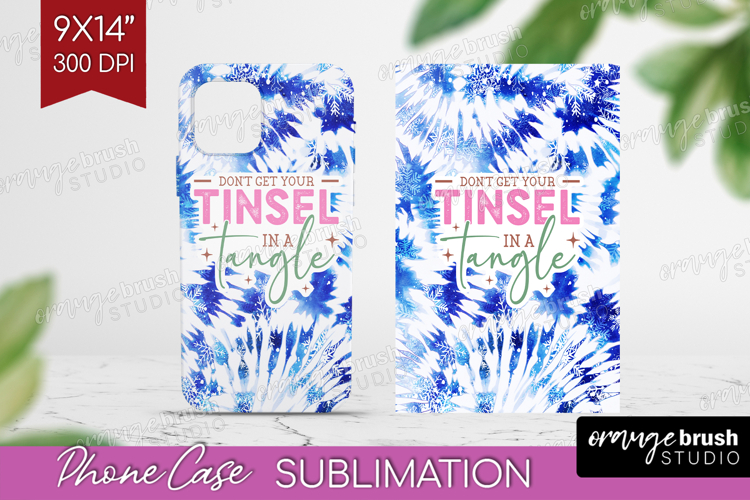 Funny Christmas Quote Phone Case PNG - Tie Dye Case PNG