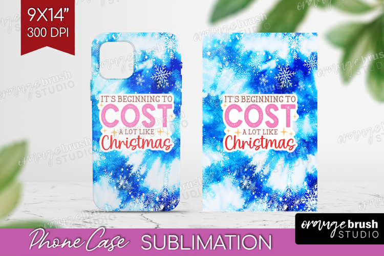 Funny Christmas Quote Phone Case PNG - Tie Dye Case PNG