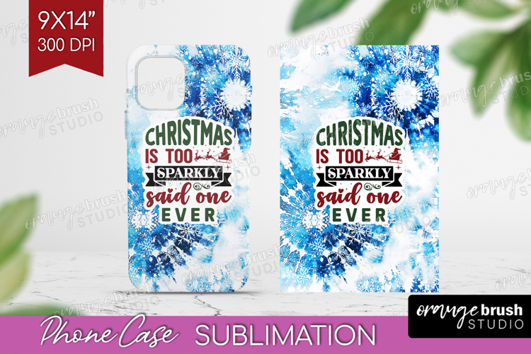Sarcastic Christmas Quote Phone Case PNG - Winter Tie Dye
