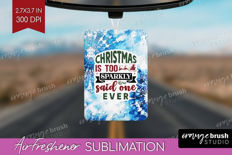 Sarcastic Christmas Quote Air Freshener PNG - Winter Tie Dye