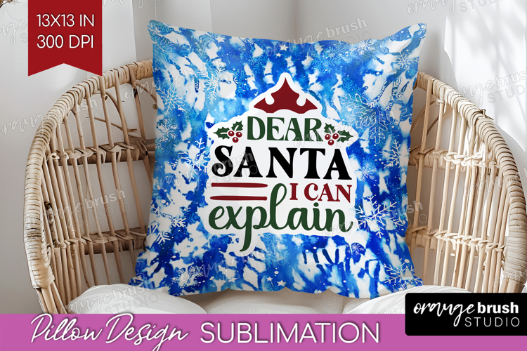 Sarcastic Christmas Quote Pillow Sublimation - Winter Tie