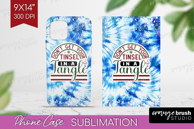 Sarcastic Christmas Quote Phone Case PNG - Winter Tie Dye
