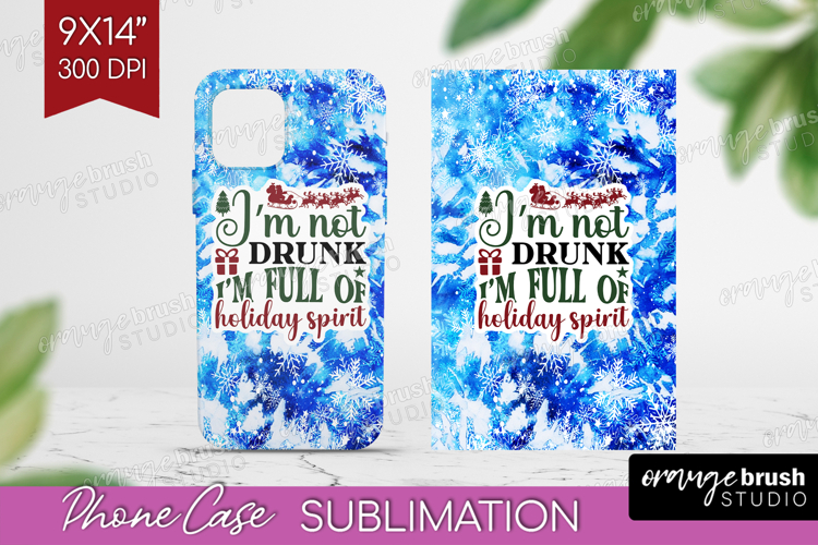 Sarcastic Christmas Quote Phone Case PNG - Winter Tie Dye