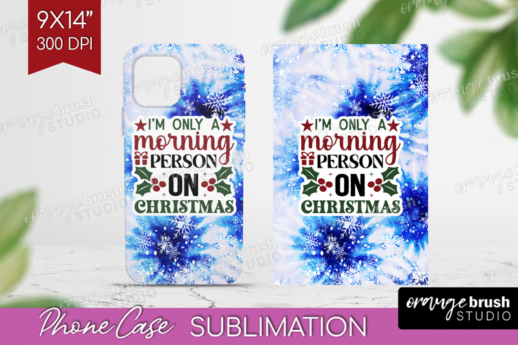 Sarcastic Christmas Quote Phone Case PNG - Winter Tie Dye