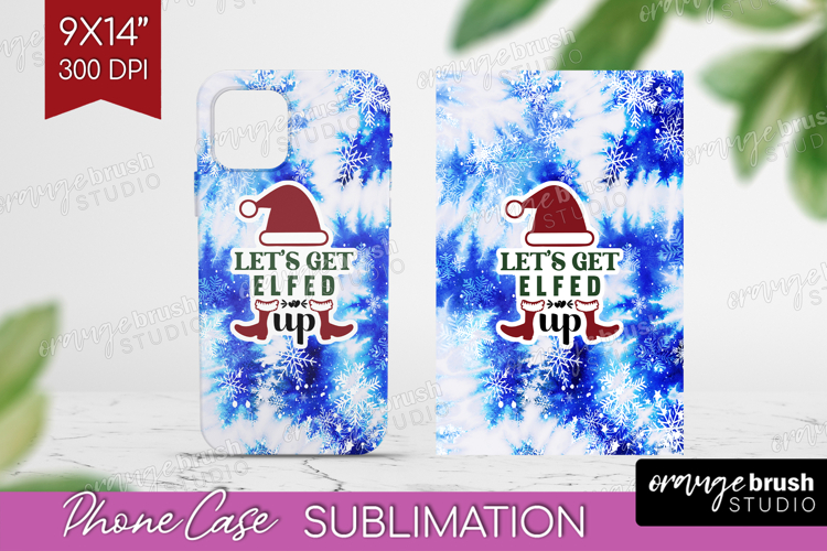 Sarcastic Christmas Quote Phone Case PNG - Winter Tie Dye