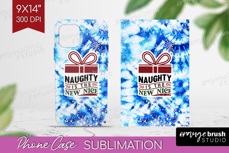 Sarcastic Christmas Quote Phone Case PNG - Winter Tie Dye