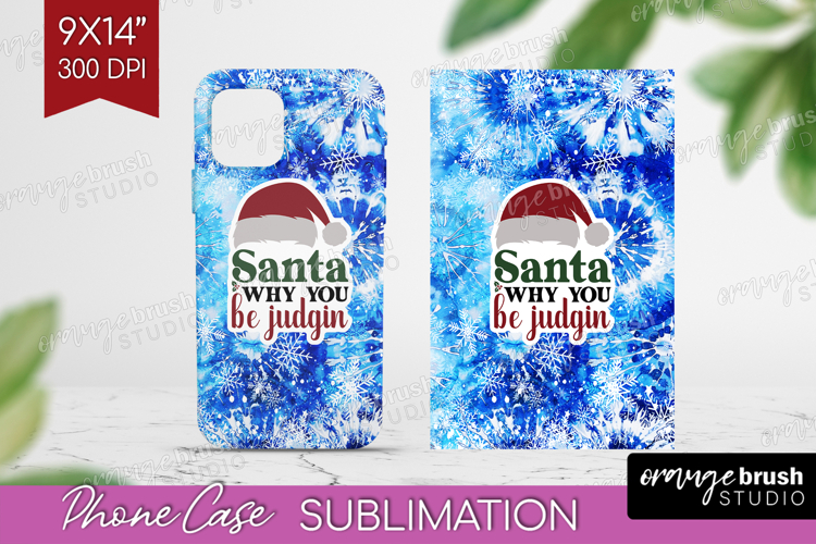 Sarcastic Christmas Quote Phone Case PNG - Winter Tie Dye