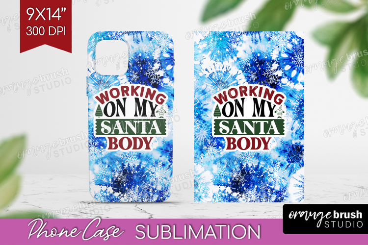 Sarcastic Christmas Quote Phone Case PNG - Winter Tie Dye