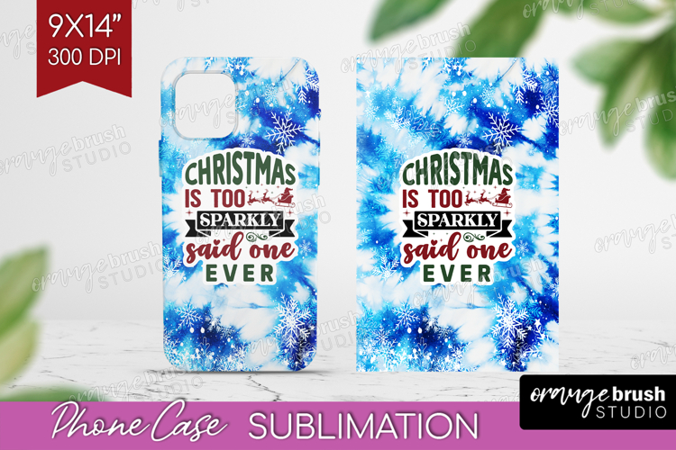 Sarcastic Christmas Quote Phone Case PNG - Winter Tie Dye