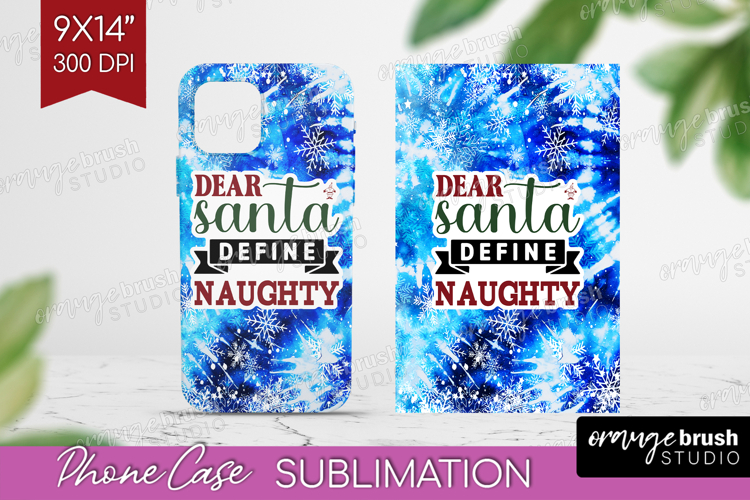 Sarcastic Christmas Quote Phone Case PNG - Winter Tie Dye