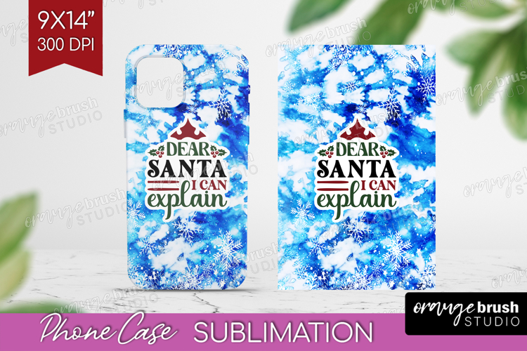 Sarcastic Christmas Quote Phone Case PNG - Winter Tie Dye