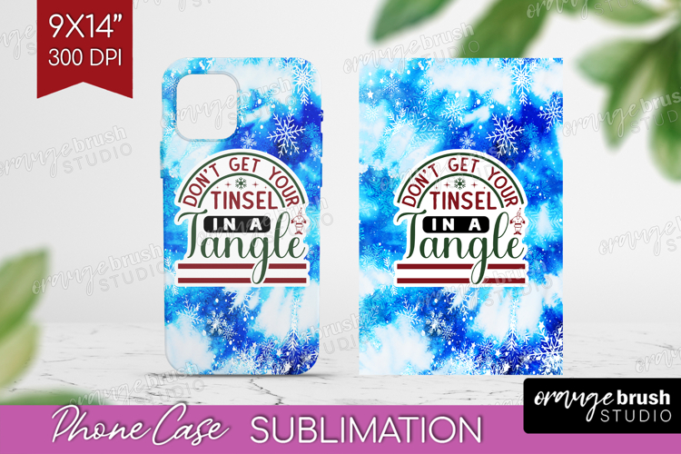 Sarcastic Christmas Quote Phone Case PNG - Winter Tie Dye