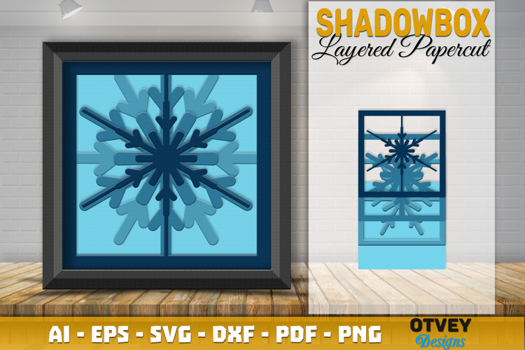 Winter Wonderland 3D Shadowbox Layered Papercut